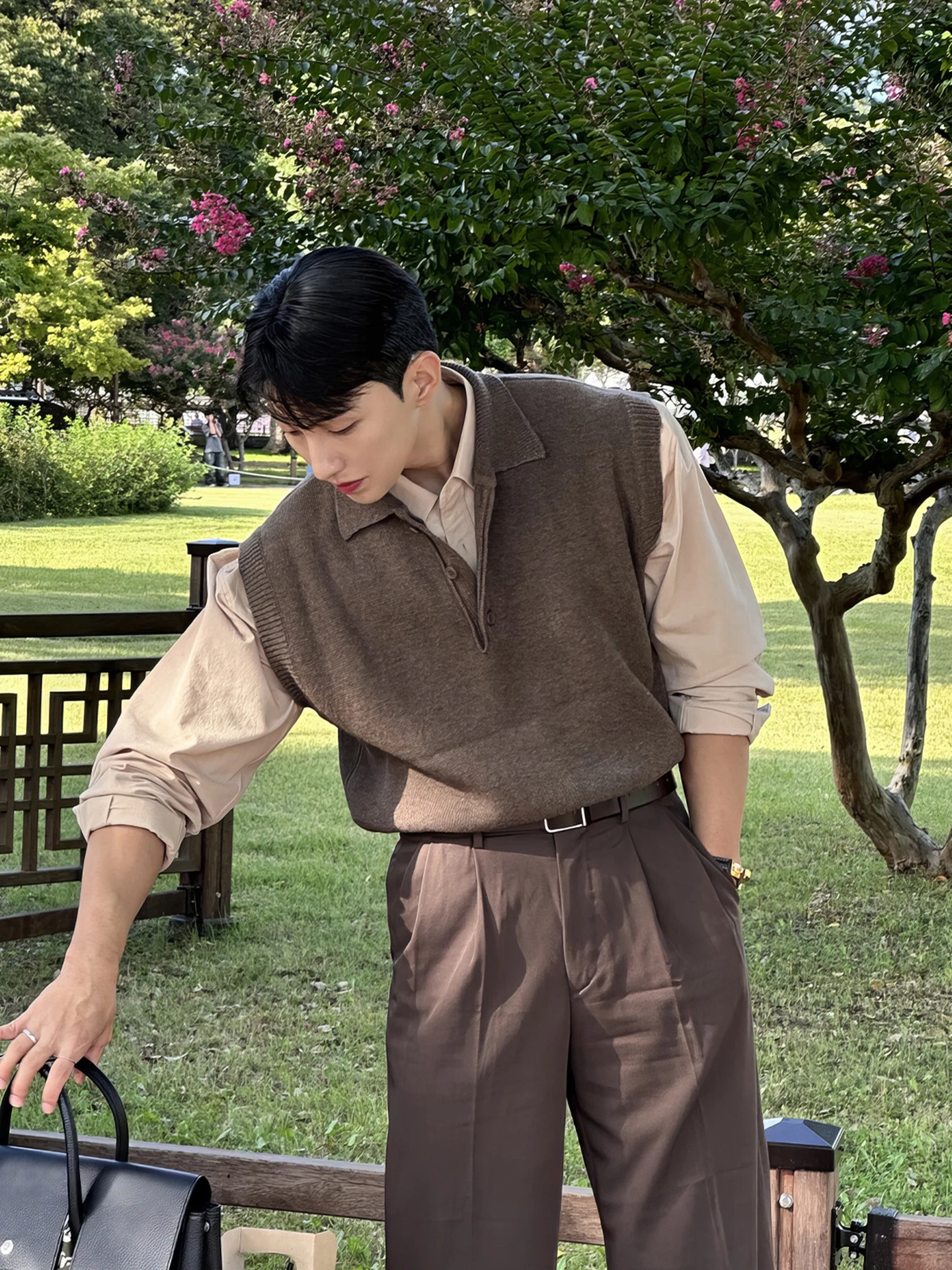 Browm Ne Knitted Vest Men's Autumnal Japanese Lazy Sle Layering oulder Openwork CleanFit Svel Sweater
Browm Ne Knitted Vest Men's Autumnal Japanese Lazy Sle Layering oulder Openwork CleanFit Svel Sweater