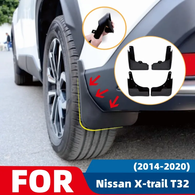 For Nissan X-trail T32 2014~2020 Car Mud Flaps Front Rear Wheel Mudguards Waterproof Splash Guards Easy Installation Accessories
For Nissan X-trail T32 2014~2020 Car Mud Flaps Front Rear Wheel Mudguards Waterproof Splash Guards Easy Installation Accessories