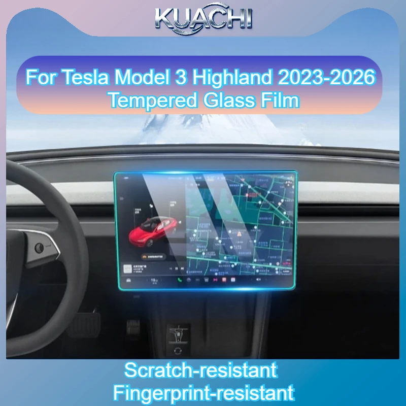 For Tesla Model 3 Highland 2023-2026 Tempered Glass Film Navigation Screen Protector Anti-Scratch Anti-fingerprint Accessories
For Tesla Model 3 Highland 2023-2026 Tempered Glass Film Navigation Screen Protector Anti-Scratch Anti-fingerprint Accessories