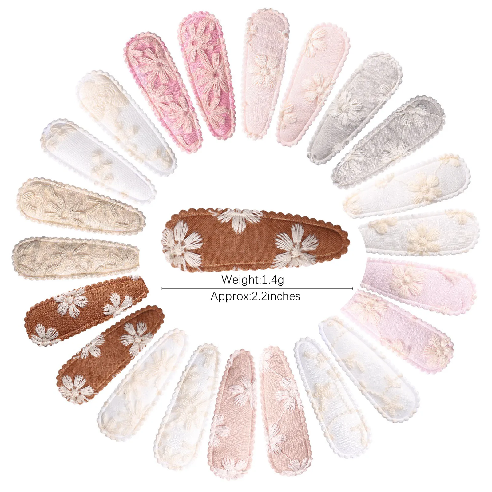 Bulk 100Pcs 2.2" Hair Clip For Women Kids Children Girls Snap Hair Clamp Pins Hairpins BB Barrettes Baby Embroidery Barrettes
Bulk 100Pcs 2.2" Hair Clip For Women Kids Children Girls Snap Hair Clamp Pins Hairpins BB Barrettes Baby Embroidery Barrettes