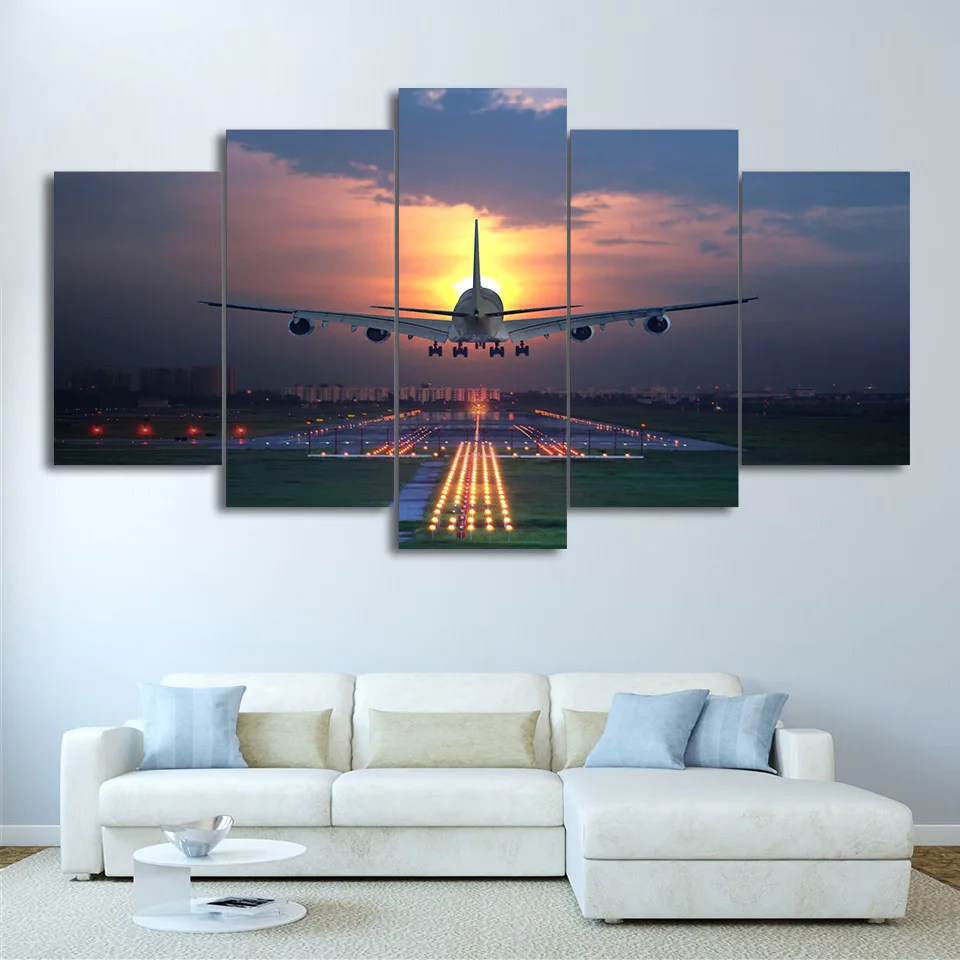 Painting Living Room Wall Art 5 pieces Sunset Lights Airplane Lawn diamond painting Multi-picture Decoration diamond embroidery
Painting Living Room Wall Art 5 pieces Sunset Lights Airplane Lawn diamond painting Multi-picture Decoration diamond embroidery