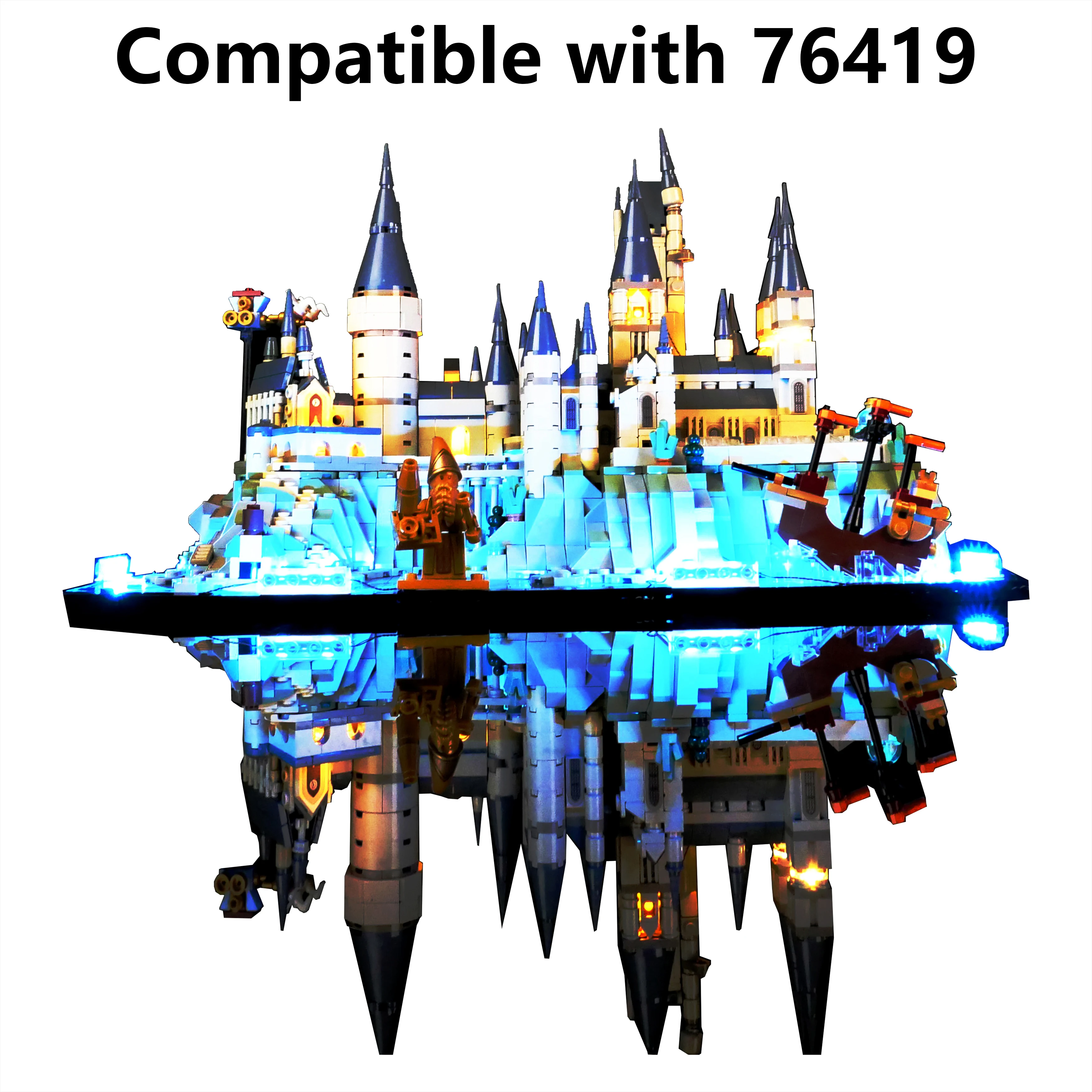 DIY Building Block LED Lighting Set for 76419 Wizard Castle Courtyard Scene, Creative Remote Control Light Accessories
DIY Building Block LED Lighting Set for 76419 Wizard Castle Courtyard Scene, Creative Remote Control Light Accessories