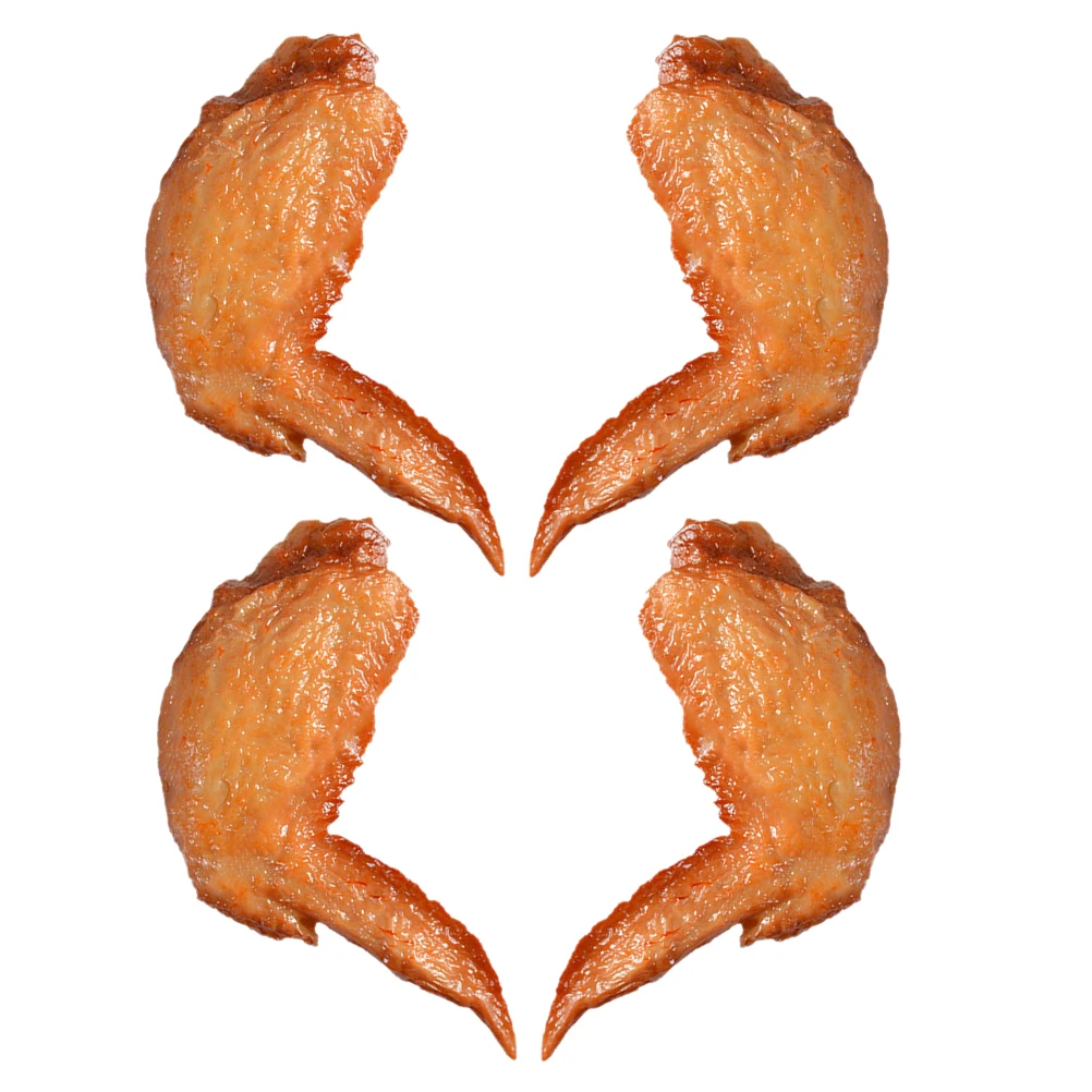 4 Pcs Chicken Wing Ornaments Lifelike Food Display Model PVC Decor Simulated Props for Shop Food Display
4 Pcs Chicken Wing Ornaments Lifelike Food Display Model PVC Decor Simulated Props for Shop Food Display