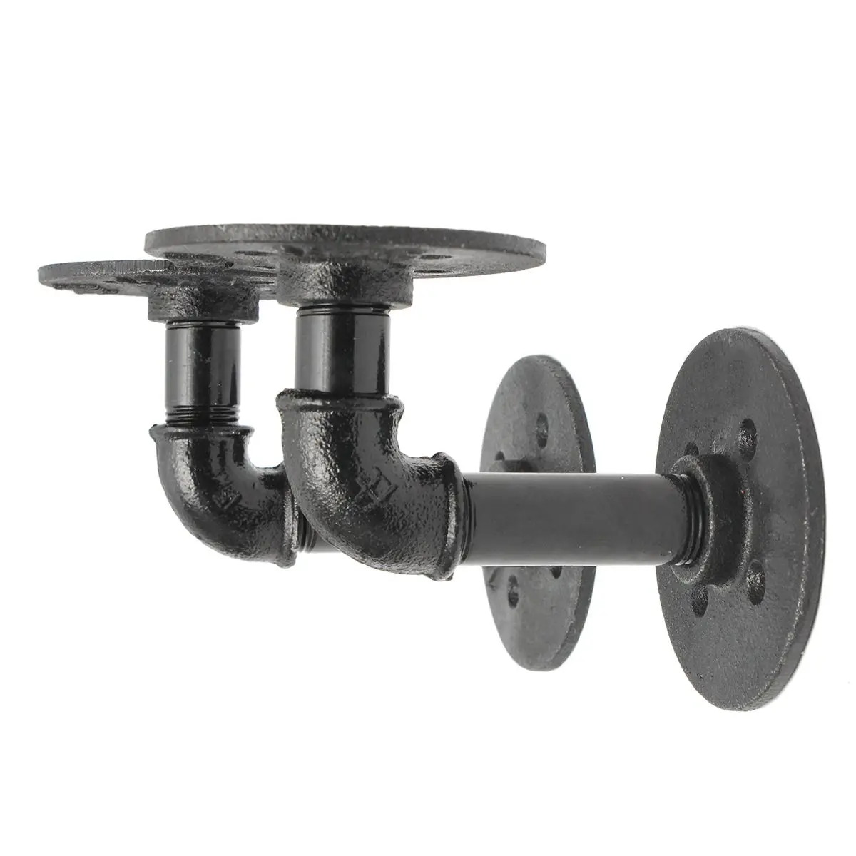 2Pcs Vintage Black Iron Pipe Shelf Bracket Wall Mounted Storage Shelf Holder Racks Bookcase Bracket Bethroom
2Pcs Vintage Black Iron Pipe Shelf Bracket Wall Mounted Storage Shelf Holder Racks Bookcase Bracket Bethroom