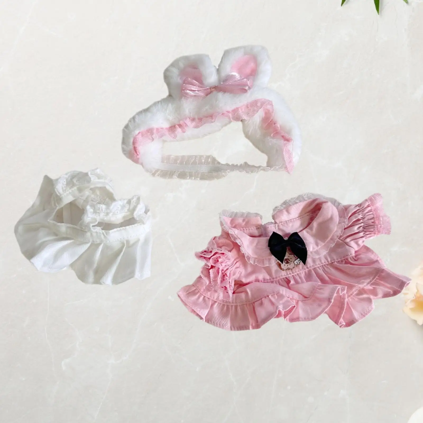 Plush Doll Dress, with Headband, with Apron, Comfortable Plush Doll Skirt, Doll Clothes for 7.87inch Doll
Plush Doll Dress, with Headband, with Apron, Comfortable Plush Doll Skirt, Doll Clothes for 7.87inch Doll