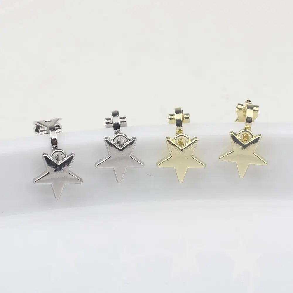 Zinc Alloy Metal Star Ear Clip Base Earrings Connector 10pcs/lot For DIY Jewelry Earrings Making Accessories
Zinc Alloy Metal Star Ear Clip Base Earrings Connector 10pcs/lot For DIY Jewelry Earrings Making Accessories