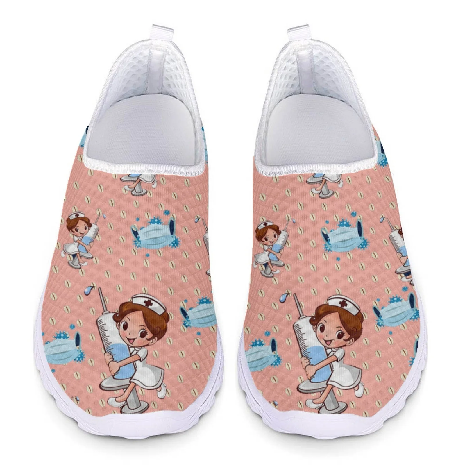 Cartoon Nurse Pattern Mesh Woman Flats Summer Shoes Ladies Loafers Women Casual Shoes Slip On Sneakers Lightweight Big Size 2023
Cartoon Nurse Pattern Mesh Woman Flats Summer Shoes Ladies Loafers Women Casual Shoes Slip On Sneakers Lightweight Big Size 2023