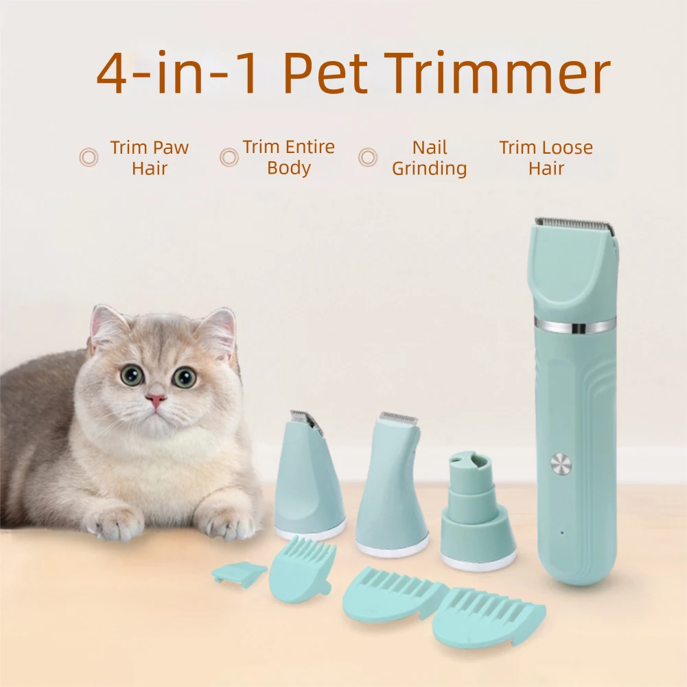 4 In 1 Pet Grooming And Care Set Electric Clipper Hair Trimmer/Clippers/Nail Grinder Rechargeable Safe Pet Hair Removal Tool
4 In 1 Pet Grooming And Care Set Electric Clipper Hair Trimmer/Clippers/Nail Grinder Rechargeable Safe Pet Hair Removal Tool