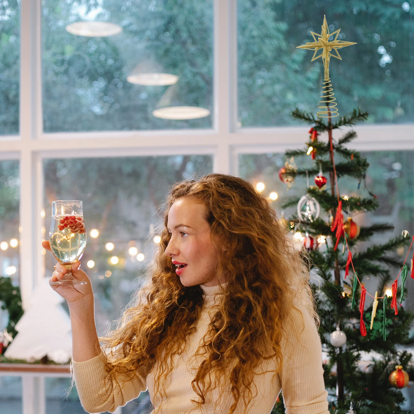 Christmas Tree Topper Star Iron Metal Festival Treetop Decor For Holiday Party Wedding Home Office Decoration
Christmas Tree Topper Star Iron Metal Festival Treetop Decor For Holiday Party Wedding Home Office Decoration