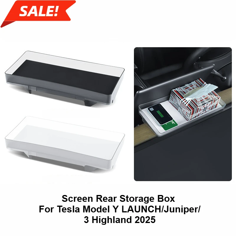 Ящик для хранения экрана для Tesla Model Y LAUNCH/Juniper/3 Highland 2025, центральная консоль, задний лоток ETC, органайзер, автомобильные аксессуары
Ящик для хранения экрана для Tesla Model Y LAUNCH/Juniper/3 Highland 2025, центральная консоль, задний лоток ETC, органайзер, автомобильные аксессуары