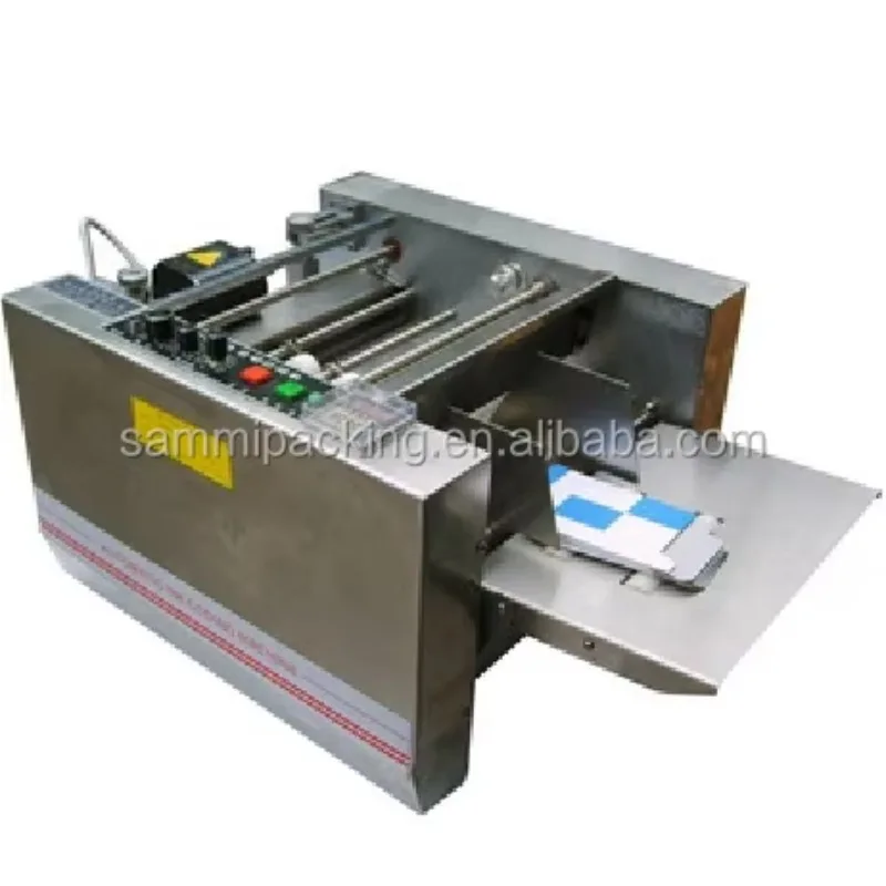 Automatic Small Box Embossing Batch Coding Expiry Date Stamping Printing Batch Coding Machine