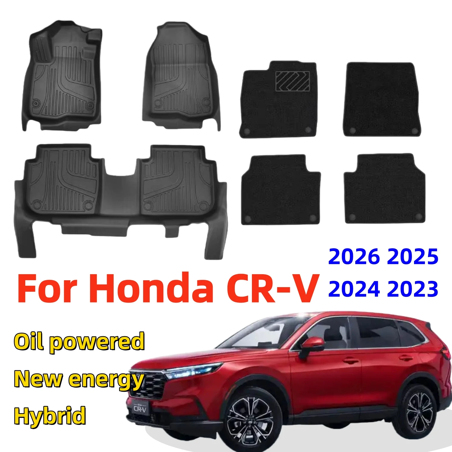 For Honda CR-V 2026 2025 2024 2023 TPE Floor Mats All-Weather Waterproof Automotive Mat Oil powered hybrid new energy
For Honda CR-V 2026 2025 2024 2023 TPE Floor Mats All-Weather Waterproof Automotive Mat Oil powered hybrid new energy