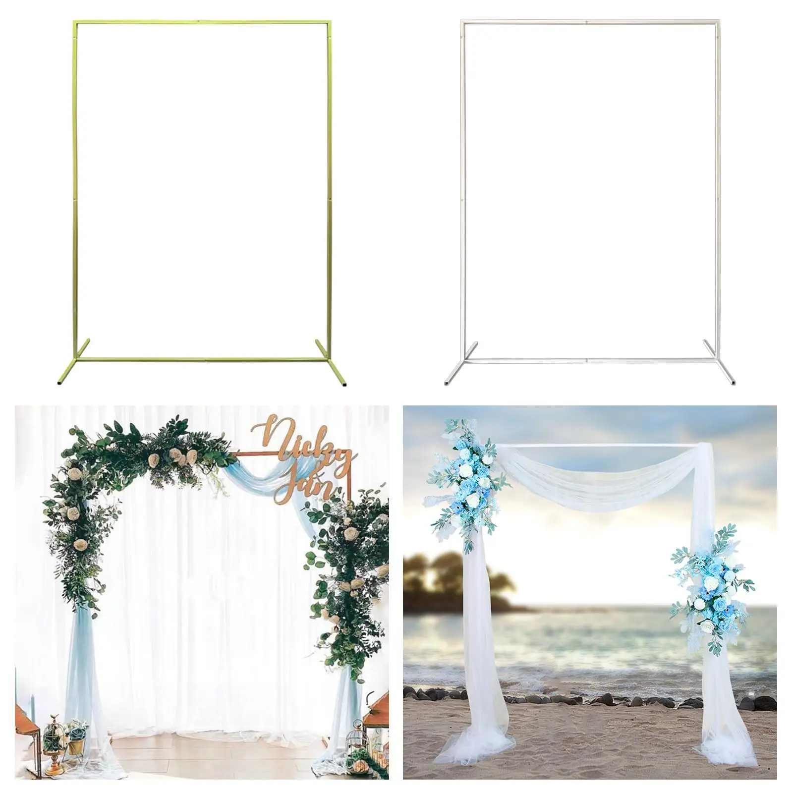 Wedding Arch Backdrop Stand Light Luxury Background Balloon Arch Frame for Anniversary Outdoor Party Photo Shoots Bridal Shower
Wedding Arch Backdrop Stand Light Luxury Background Balloon Arch Frame for Anniversary Outdoor Party Photo Shoots Bridal Shower