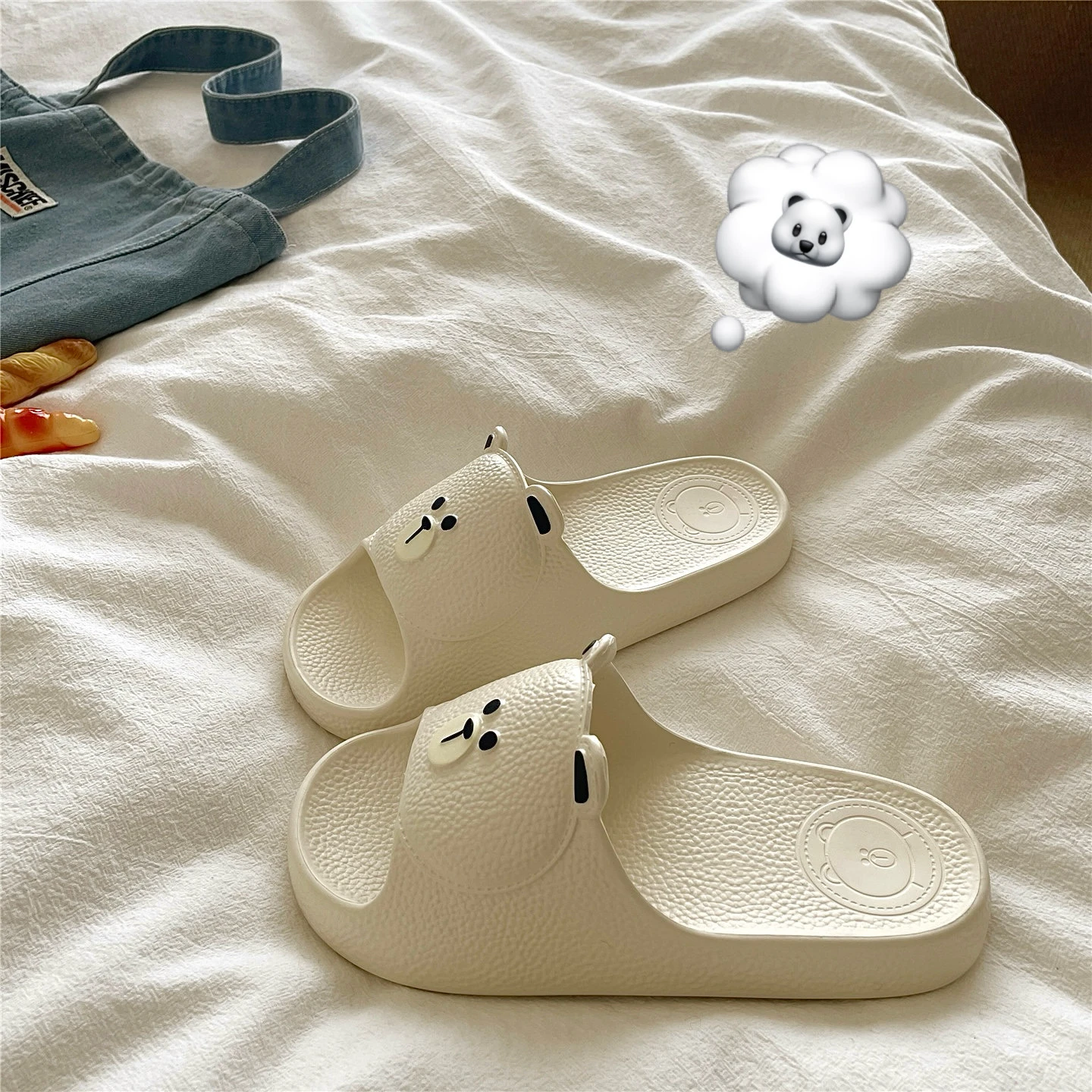 Forest Bear Breathable Slip-On Slippers Women's Home Comfortable Anti-Slip Flat Sandals Fashionable Korean Style EVA Material
Forest Bear Breathable Slip-On Slippers Women's Home Comfortable Anti-Slip Flat Sandals Fashionable Korean Style EVA Material