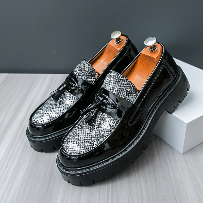 Classic Tassels Men's Leather Shoes Platform High Quality Bussiness Shoes Men Formal Shoes Comfortable Slip-On Office Shoes Man
Classic Tassels Men's Leather Shoes Platform High Quality Bussiness Shoes Men Formal Shoes Comfortable Slip-On Office Shoes Man