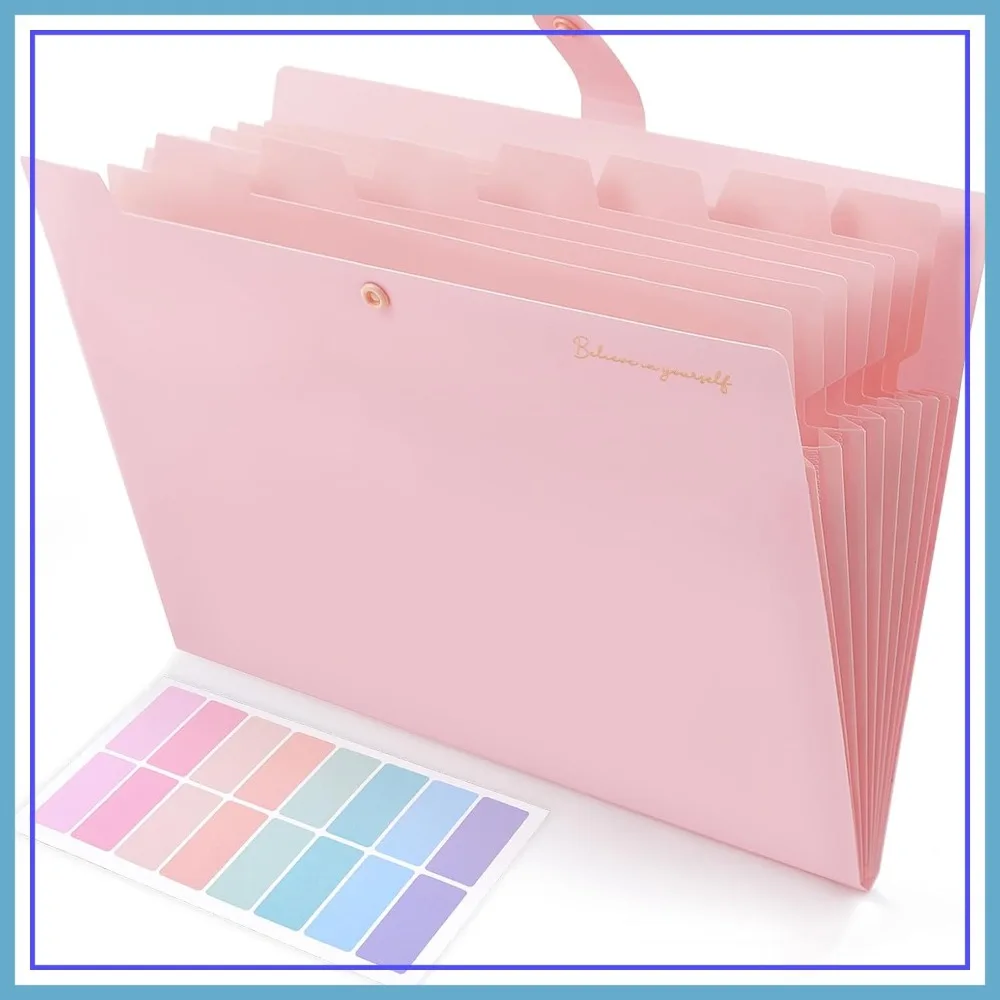 Expanding File Folder 8 Pockets, Accordion File Organizer for Documents, Letter/A4 Size
Expanding File Folder 8 Pockets, Accordion File Organizer for Documents, Letter/A4 Size