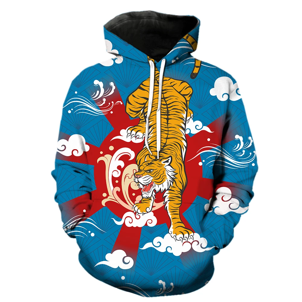 Cartoon Animal Tiger Men's Hoodies 3D Printed With Hood Jackets Long Sleeve Fashion Teens Cool Streetwear Funny Pullover Tops
Cartoon Animal Tiger Men's Hoodies 3D Printed With Hood Jackets Long Sleeve Fashion Teens Cool Streetwear Funny Pullover Tops