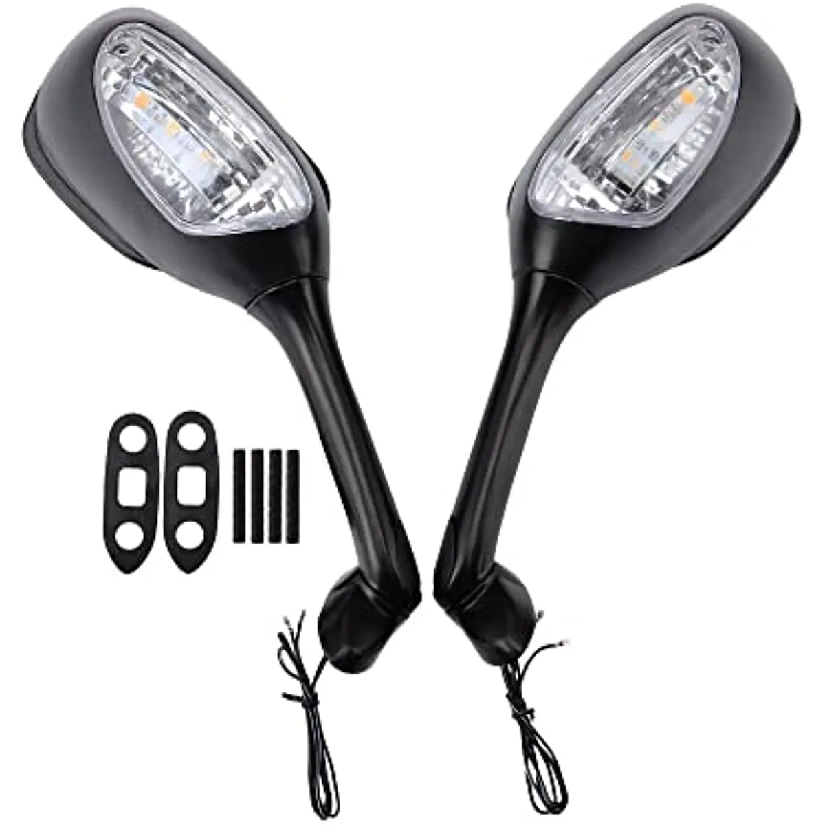 Motorcycle Rearview Rear Mirror with LED Light Side Mirror Turn Signal Rearview Replacement for Suzuki GSXR 600 750 1000 06-08
Motorcycle Rearview Rear Mirror with LED Light Side Mirror Turn Signal Rearview Replacement for Suzuki GSXR 600 750 1000 06-08