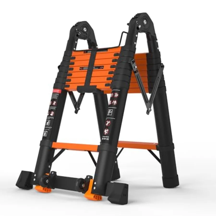 【Spot goods】16.5 FT Telescoping A Frame Ladder 8 Step ANSI Certified Type IA Heavy Duty 330lbs Max Capacity Aluminum Extension
【Spot goods】16.5 FT Telescoping A Frame Ladder 8 Step ANSI Certified Type IA Heavy Duty 330lbs Max Capacity Aluminum Extension