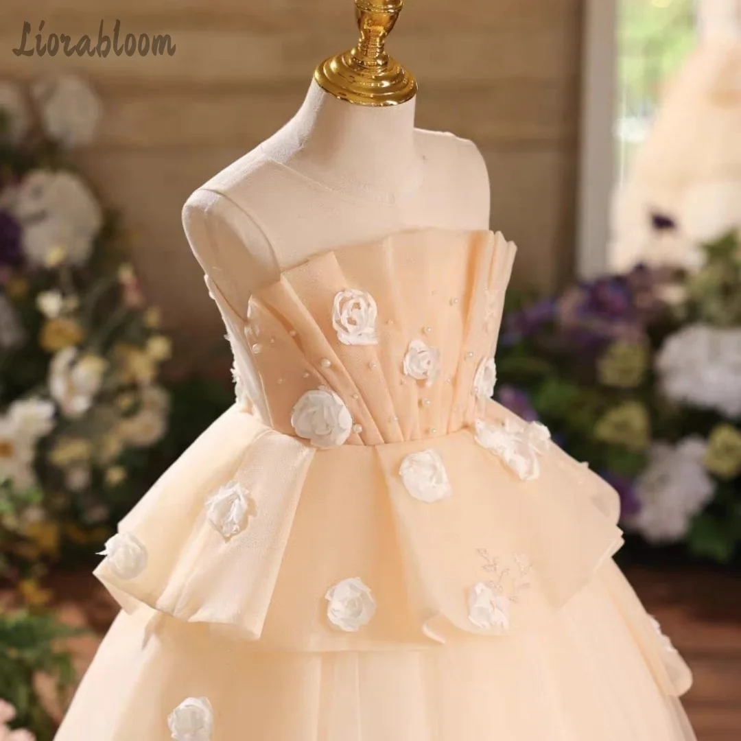 Custom-Designed Floral Gown Full-Skirted Dress Tulle Flower Girl Dress Formal Attire Girls Wedding Banquet Wear свадебное платье
Custom-Designed Floral Gown Full-Skirted Dress Tulle Flower Girl Dress Formal Attire Girls Wedding Banquet Wear свадебное платье