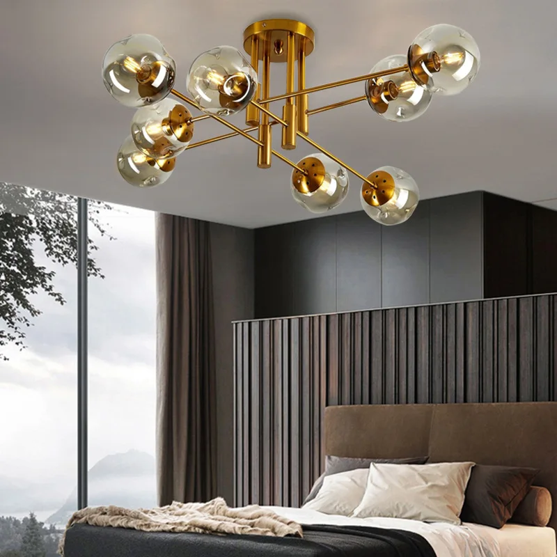 Modern Glass 6/8-Light Chandelier Pendant Light for Living Room Bedroom Dining Room Kitchen Hallway Ceiling Fixture LED Lights
Modern Glass 6/8-Light Chandelier Pendant Light for Living Room Bedroom Dining Room Kitchen Hallway Ceiling Fixture LED Lights
