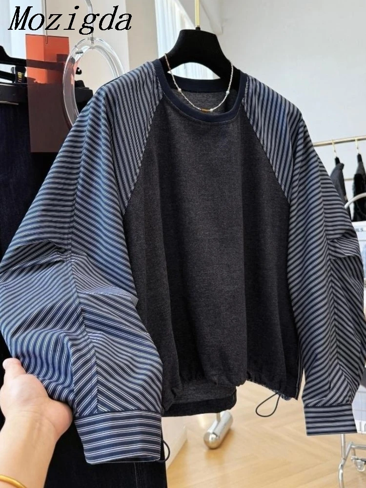 Autumn Designer Niche Striped Shirt Contrasting Splicing Hoodie Women's Plus Size Blouse Lazy Style Fashion Patchwork Top
Autumn Designer Niche Striped Shirt Contrasting Splicing Hoodie Women's Plus Size Blouse Lazy Style Fashion Patchwork Top