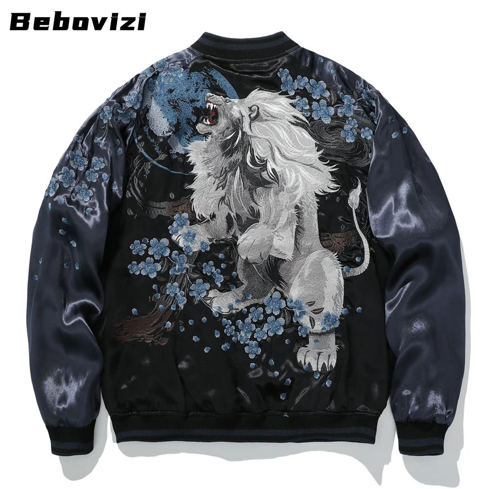 Wear on Both Sides Baseball Jacket Lion Embroidered Coat Men Motorcycle Jacket Hip Hop Streetwear Harajuku Clothing Autumn
Wear on Both Sides Baseball Jacket Lion Embroidered Coat Men Motorcycle Jacket Hip Hop Streetwear Harajuku Clothing Autumn