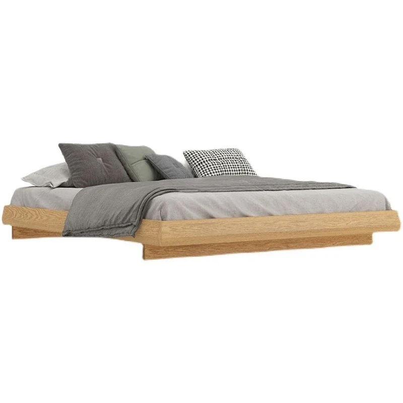 Nordic all solid wood minimalist oak tatami no bedside suspended bed Japanese style second bedroom black walnut
Nordic all solid wood minimalist oak tatami no bedside suspended bed Japanese style second bedroom black walnut