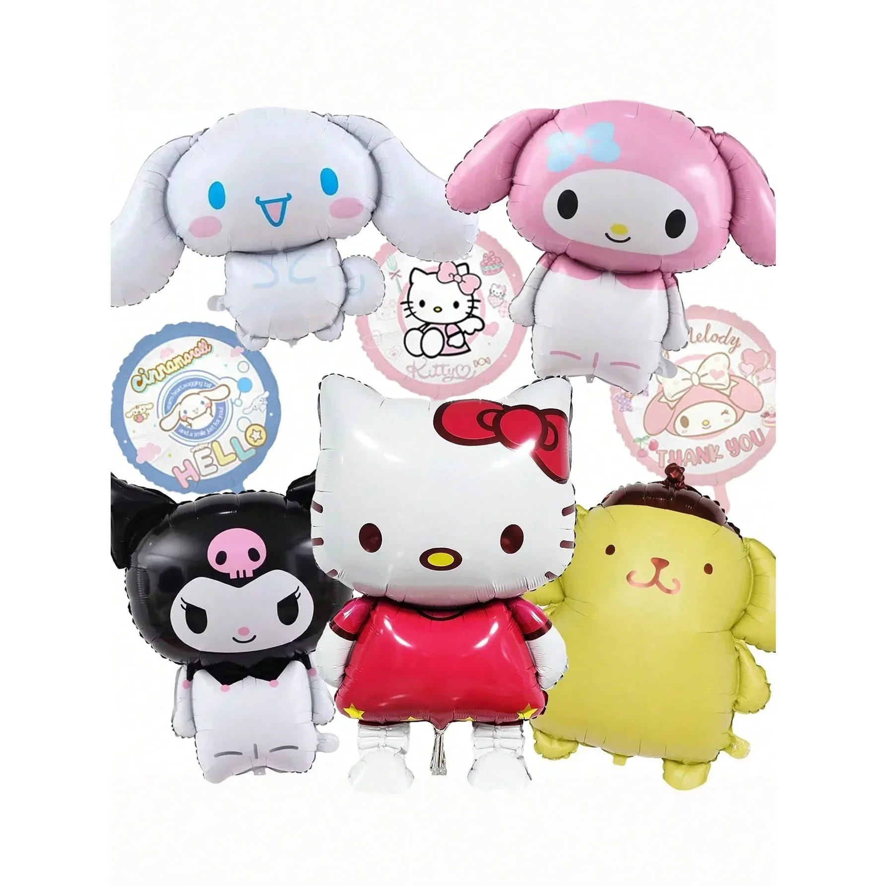 Набор надувных воздушных шаров Sanrio Hello Kitty & Friends из 8 предметов — идеально подходит для украшений на день рождения и выпускной 
Набор надувных воздушных шаров Sanrio Hello Kitty & Friends из 8 предметов — идеально подходит для украшений на день рождения и выпускной