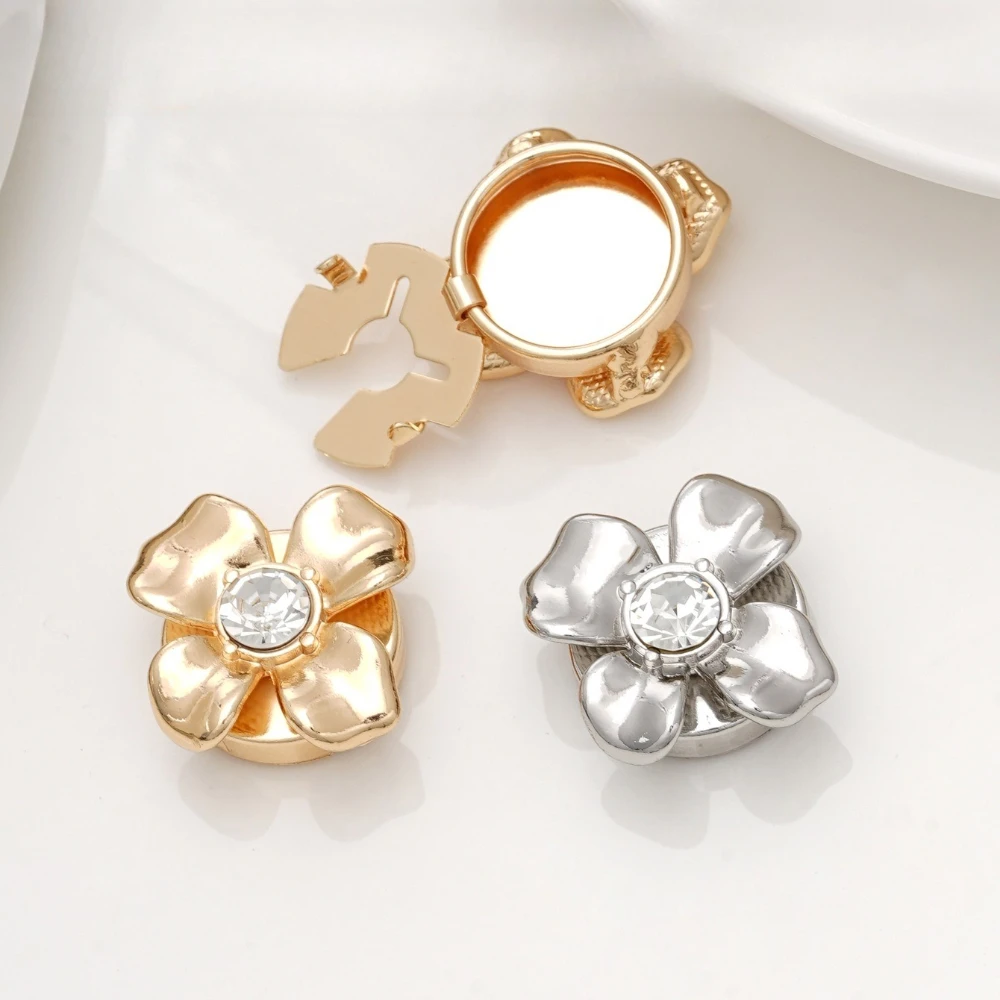 A Pair New Chinese Style Rhinestone Metal Button Clip-on Detachable Decorative Buckle for Shirt Accessories Wholesale
A Pair New Chinese Style Rhinestone Metal Button Clip-on Detachable Decorative Buckle for Shirt Accessories Wholesale