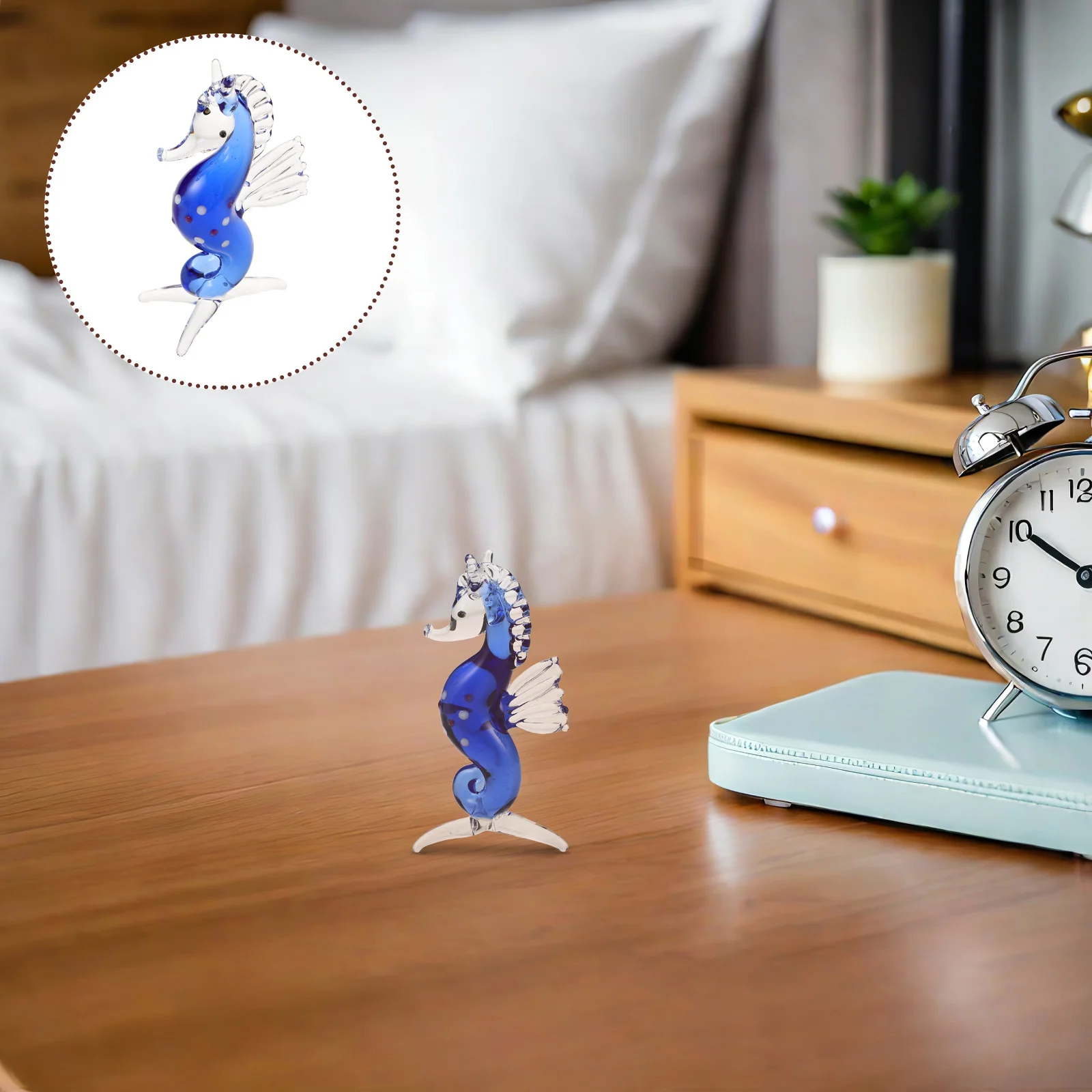 Mini Crystal Seahorse Sculpture Glass Ocean Animal Decoration Tabletop Nautical Marine Ornament Seahorse Figurines 
Mini Crystal Seahorse Sculpture Glass Ocean Animal Decoration Tabletop Nautical Marine Ornament Seahorse Figurines