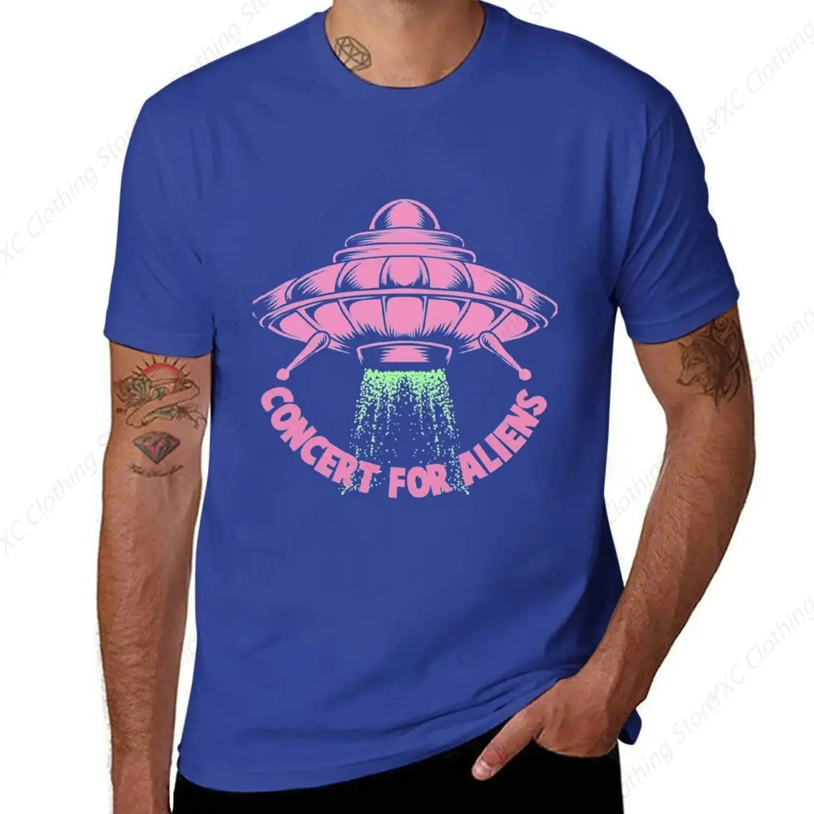 Concert For Aliens men's T-shirt- Short Sleeve Crew Neck Soft Fitted Tees S - 6XL Fresh Classic Basic Tshirts
Concert For Aliens men's T-shirt- Short Sleeve Crew Neck Soft Fitted Tees S - 6XL Fresh Classic Basic Tshirts