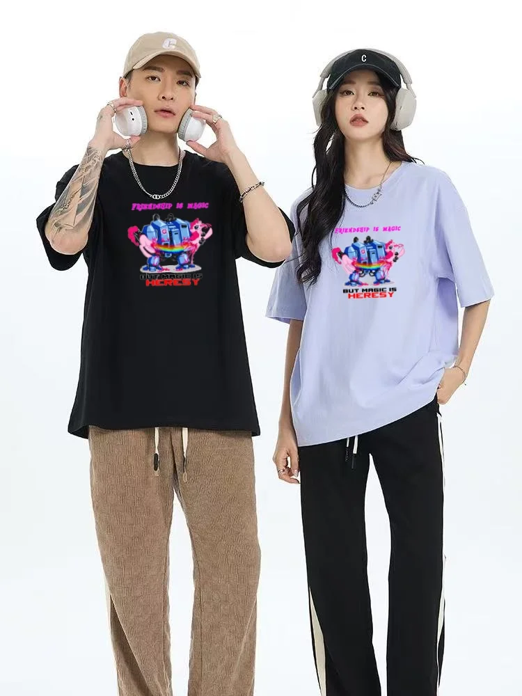 2025 Summer Hot Selling Cartoon Robot Printed Short Sleeve Fashion T-shirt for Men and Women, Versatile Couple Round Neck Top
2025 Summer Hot Selling Cartoon Robot Printed Short Sleeve Fashion T-shirt for Men and Women, Versatile Couple Round Neck Top