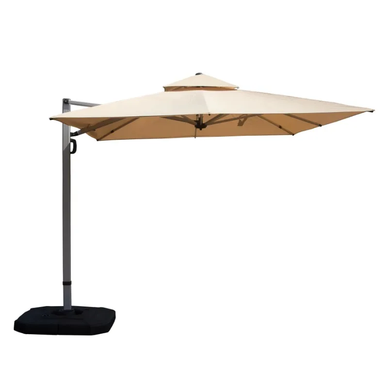 9 * 11Ft rectangular cantilevered patio umbrella with center pole Elegant outdoor furniture and base set
9 * 11Ft rectangular cantilevered patio umbrella with center pole Elegant outdoor furniture and base set