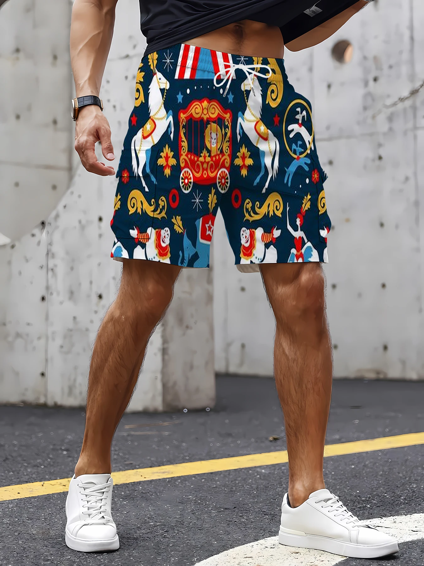 Men's Multi-Pocket Printed Cargo Shorts Summer Cotton Loose Fit Casual Daily Wear Street Commute Shorts
Men's Multi-Pocket Printed Cargo Shorts Summer Cotton Loose Fit Casual Daily Wear Street Commute Shorts