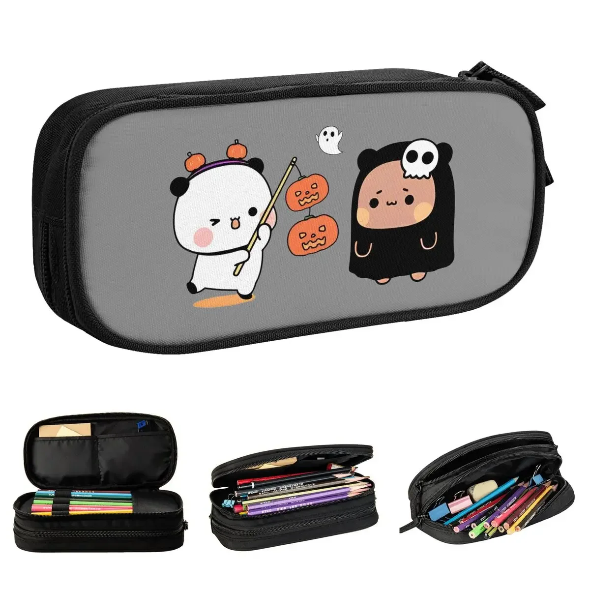 Cute Bears Bubu Dudu In Love Halloween Pumkin Pencil Case Pencil Box Pen Holder Student Large Storage Bag School Supplies Gifts
Cute Bears Bubu Dudu In Love Halloween Pumkin Pencil Case Pencil Box Pen Holder Student Large Storage Bag School Supplies Gifts