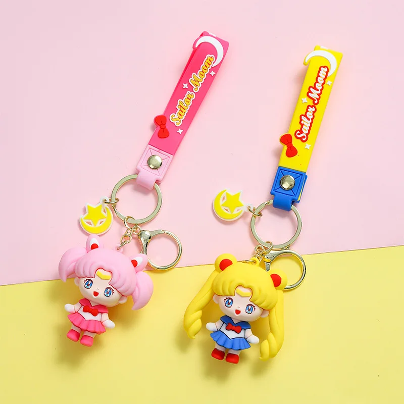 Anime Car Keychain Sailor Moon Cute Keychains Luna cat Schoolbag Pendant Tsukino Usagi Chaveiro Charm Girl Birthday Gift
Anime Car Keychain Sailor Moon Cute Keychains Luna cat Schoolbag Pendant Tsukino Usagi Chaveiro Charm Girl Birthday Gift