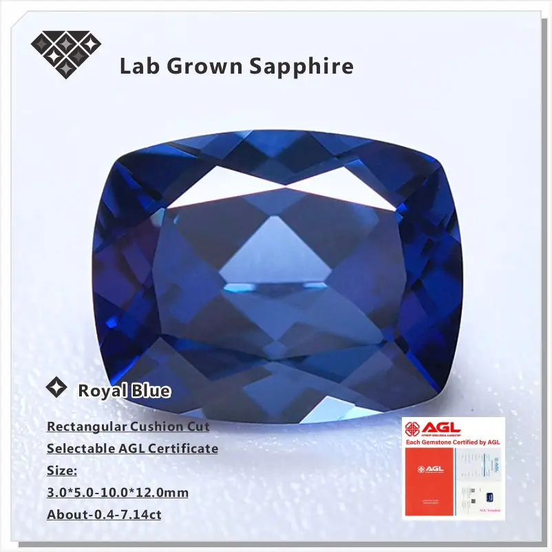 ABCRoyal Blue Lab Grown Sapphire Rectangular Cushion Cut, AGL Certified Gems for Bespoke Jewelry Design & Crafting
ABCRoyal Blue Lab Grown Sapphire Rectangular Cushion Cut, AGL Certified Gems for Bespoke Jewelry Design & Crafting