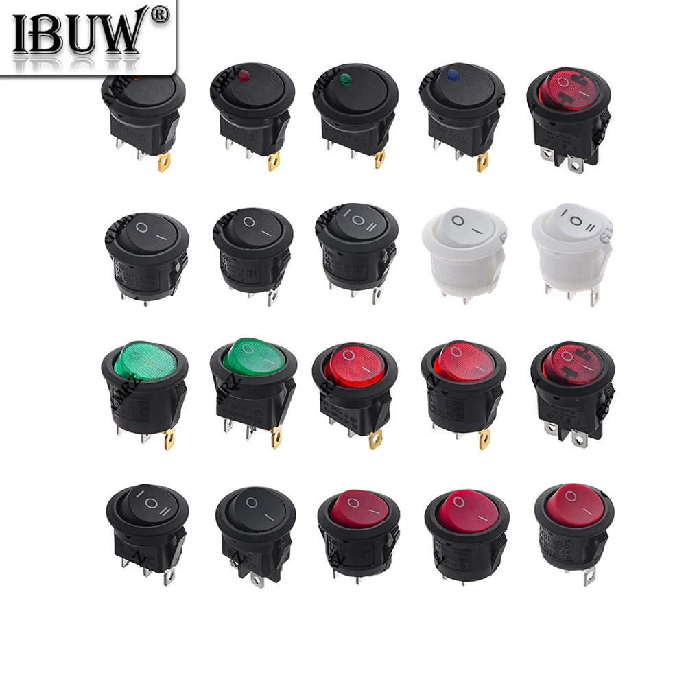 1PCS 2/3/4P ON/OFF Round Rocker Switch Car Dashboard Dash Boat Van 12V 24V/6A 250V/10A 125V 2/3/4PIN Switch 20MM LED illuminated
1PCS 2/3/4P ON/OFF Round Rocker Switch Car Dashboard Dash Boat Van 12V 24V/6A 250V/10A 125V 2/3/4PIN Switch 20MM LED illuminated