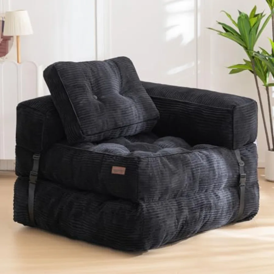 Folding Sofa Bed for Living Room Bedroom, Fabric L-Shaped Convertible Sofa with Armrest, Gray Foldable Sleeper Bed with Pillow,
Folding Sofa Bed for Living Room Bedroom, Fabric L-Shaped Convertible Sofa with Armrest, Gray Foldable Sleeper Bed with Pillow,