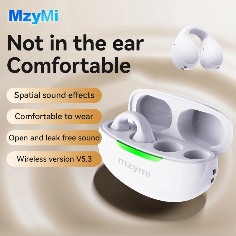 Mzymi K10 Bone Conduction Headphone Wireless Earbud Bluetooth Earphones Spatial Sound Effects HIFI High Fidelity Sound Quality
Mzymi K10 Bone Conduction Headphone Wireless Earbud Bluetooth Earphones Spatial Sound Effects HIFI High Fidelity Sound Quality