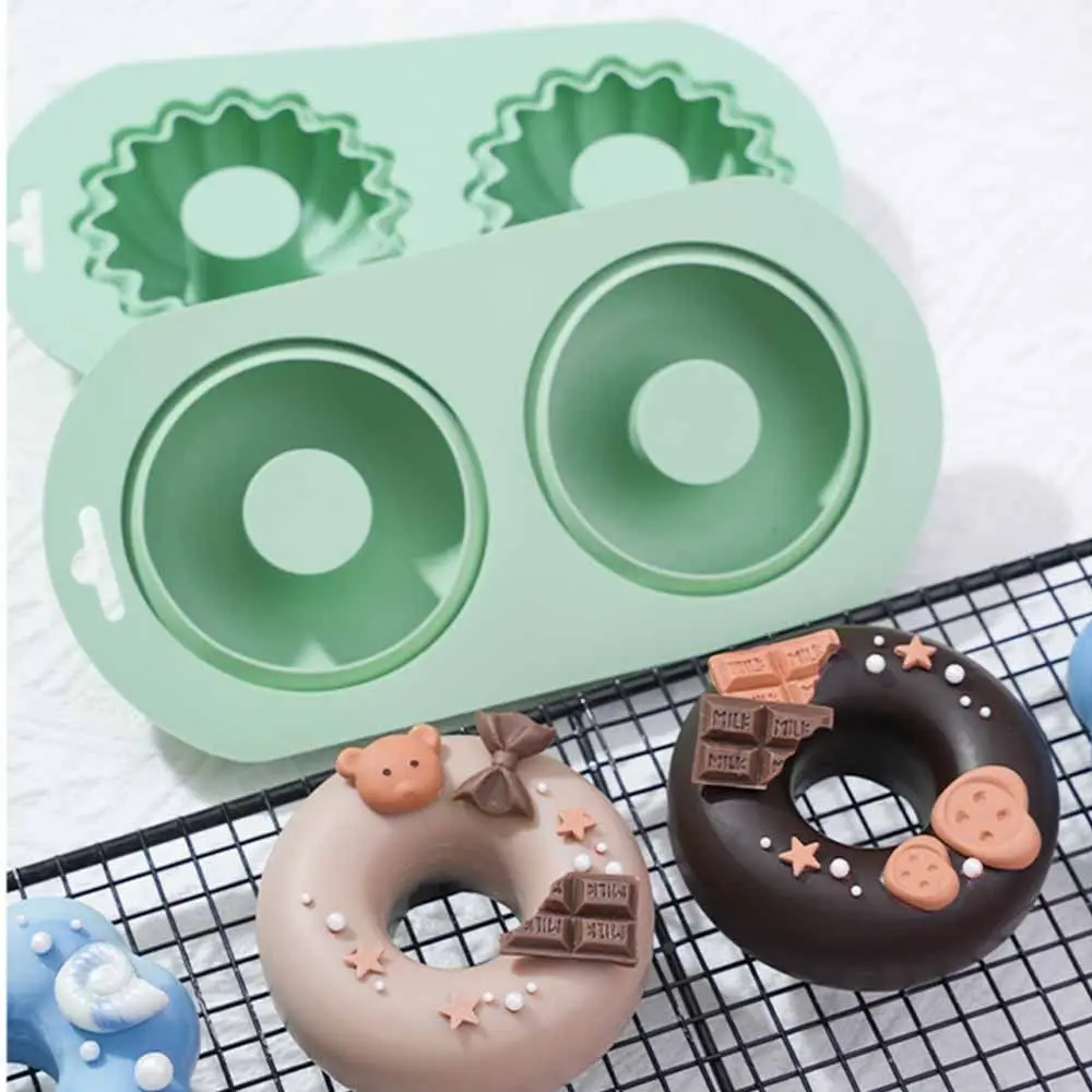 Easy to Demold 2-Cavity Doughnut Baking Mold DIY Silicone Silicone Baking Pan Cake Mold Dessert
Easy to Demold 2-Cavity Doughnut Baking Mold DIY Silicone Silicone Baking Pan Cake Mold Dessert