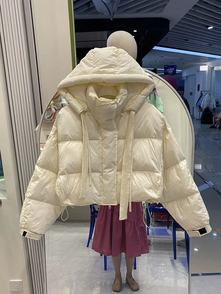 Short Parka 2023 New Fashion Women White Duck Down Coat Solid Color Hooded Female Down Jacket Fashion Korean Version
Short Parka 2023 New Fashion Women White Duck Down Coat Solid Color Hooded Female Down Jacket Fashion Korean Version