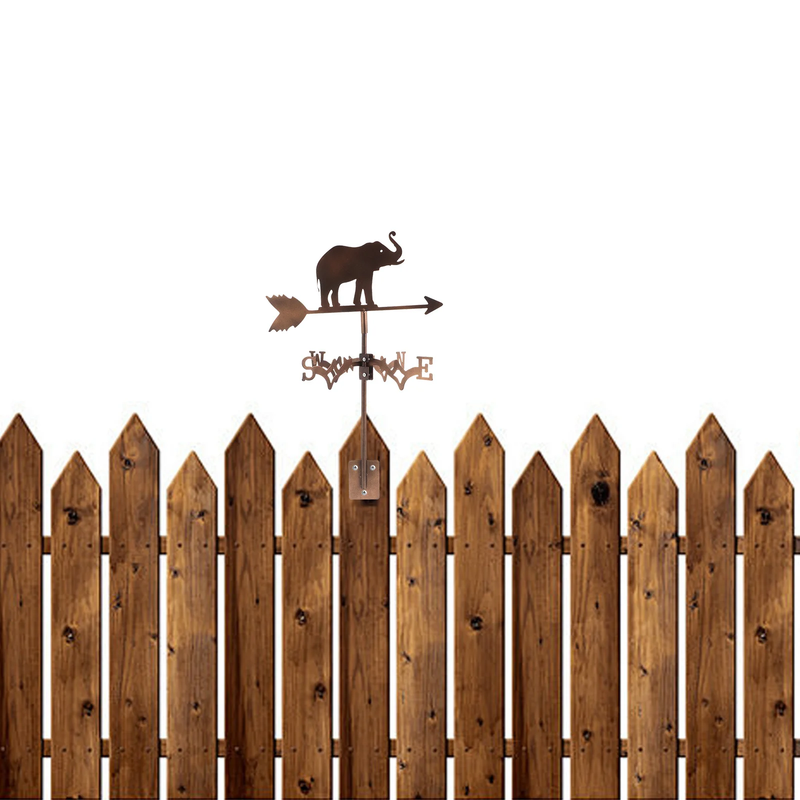 Elephant Wind Vane Stainless Steel Lawn Weathervane For Yard Waterproof Wind Direction Indicator Ground Insert 
Elephant Wind Vane Stainless Steel Lawn Weathervane For Yard Waterproof Wind Direction Indicator Ground Insert