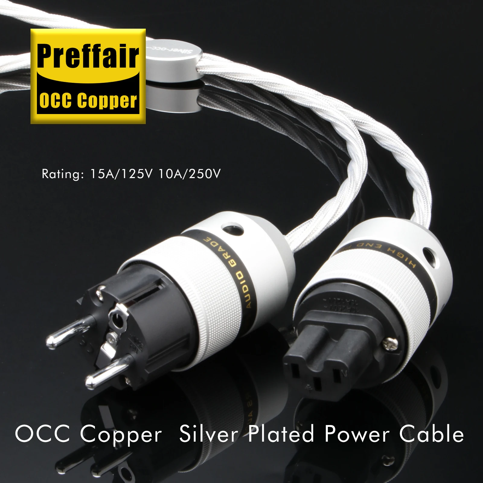 Preffair 12AWG кабель питания OCC посеребренный мягкий удлинительный кабель переменного тока ЕС Schuko сетевой аудиофильский провод для усилителя компакт-дисков
Preffair 12AWG кабель питания OCC посеребренный мягкий удлинительный кабель переменного тока ЕС Schuko сетевой аудиофильский провод для усилителя компакт-дисков