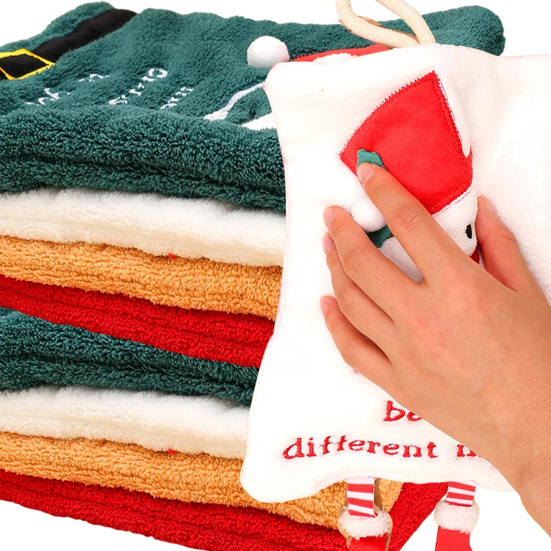 Christmas Hand Towel Christmas Coral Fleece Towel Kitchen Absorbent Drying Rag Xmas Cartoon Hand Towel Thickened Hanging Cloth
Christmas Hand Towel Christmas Coral Fleece Towel Kitchen Absorbent Drying Rag Xmas Cartoon Hand Towel Thickened Hanging Cloth