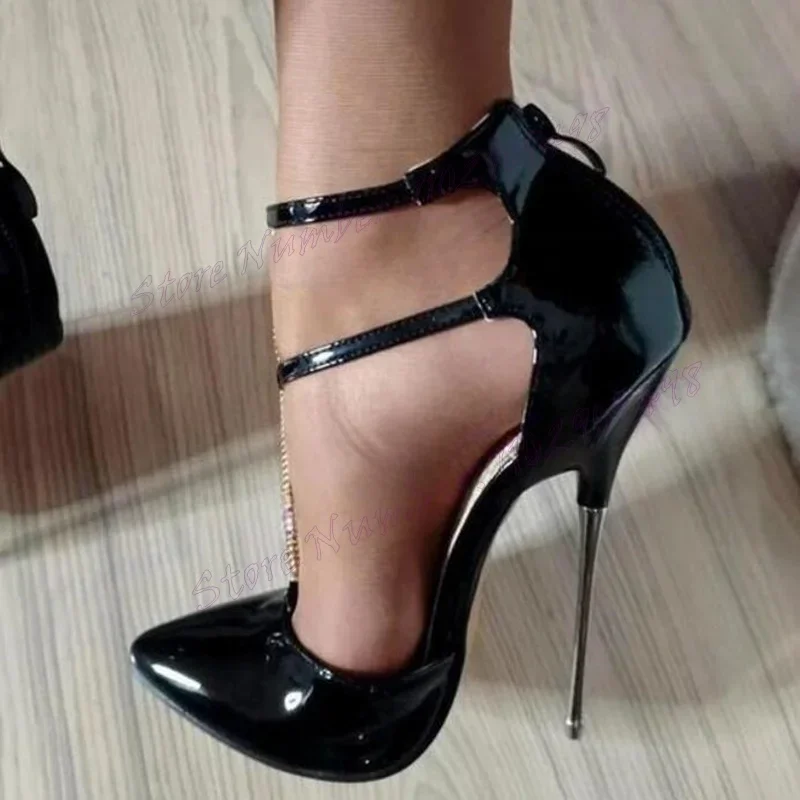 Black Cover Heels Metal Heels Pumps Matte Leather Pointy Toe Shoes for Women Thin High Heels Sexy Shoes 2025 Zapatos Para Mujere
Black Cover Heels Metal Heels Pumps Matte Leather Pointy Toe Shoes for Women Thin High Heels Sexy Shoes 2025 Zapatos Para Mujere