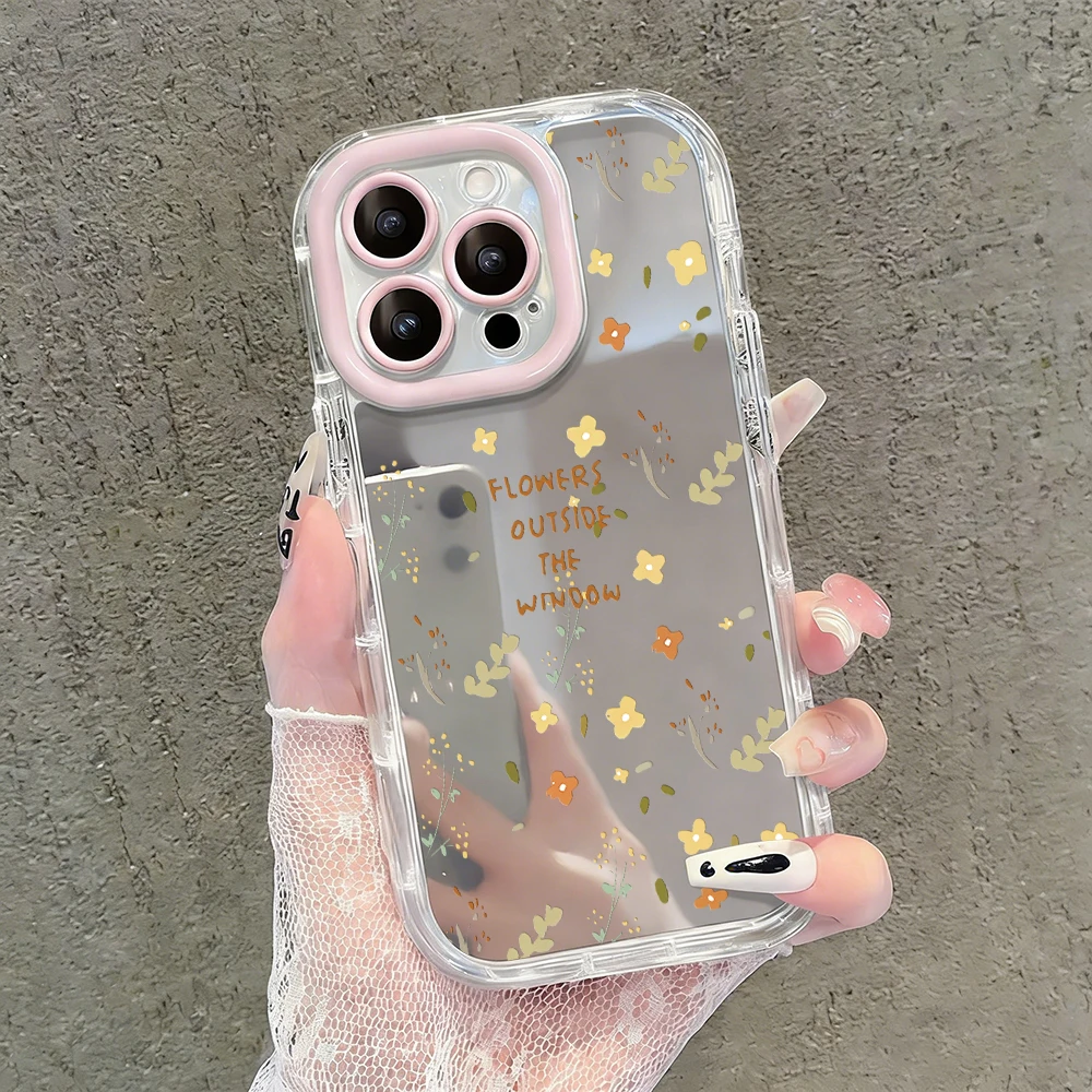 Korean Spring Wildflowers Air Cushion Mirror Phone Case For iPhone 17 15 14 16 Pro Max 13 12 11 Pro XR XS 7 8 Plus 17Air Cover
Korean Spring Wildflowers Air Cushion Mirror Phone Case For iPhone 17 15 14 16 Pro Max 13 12 11 Pro XR XS 7 8 Plus 17Air Cover