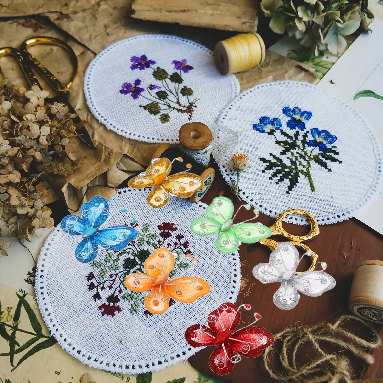 30Pcs Realistic Mesh Butterflies Wedding DIY Decor Versatile Pieces Wide Color Range DIY Crafts Wedding Butterfly Decor 
30Pcs Realistic Mesh Butterflies Wedding DIY Decor Versatile Pieces Wide Color Range DIY Crafts Wedding Butterfly Decor
