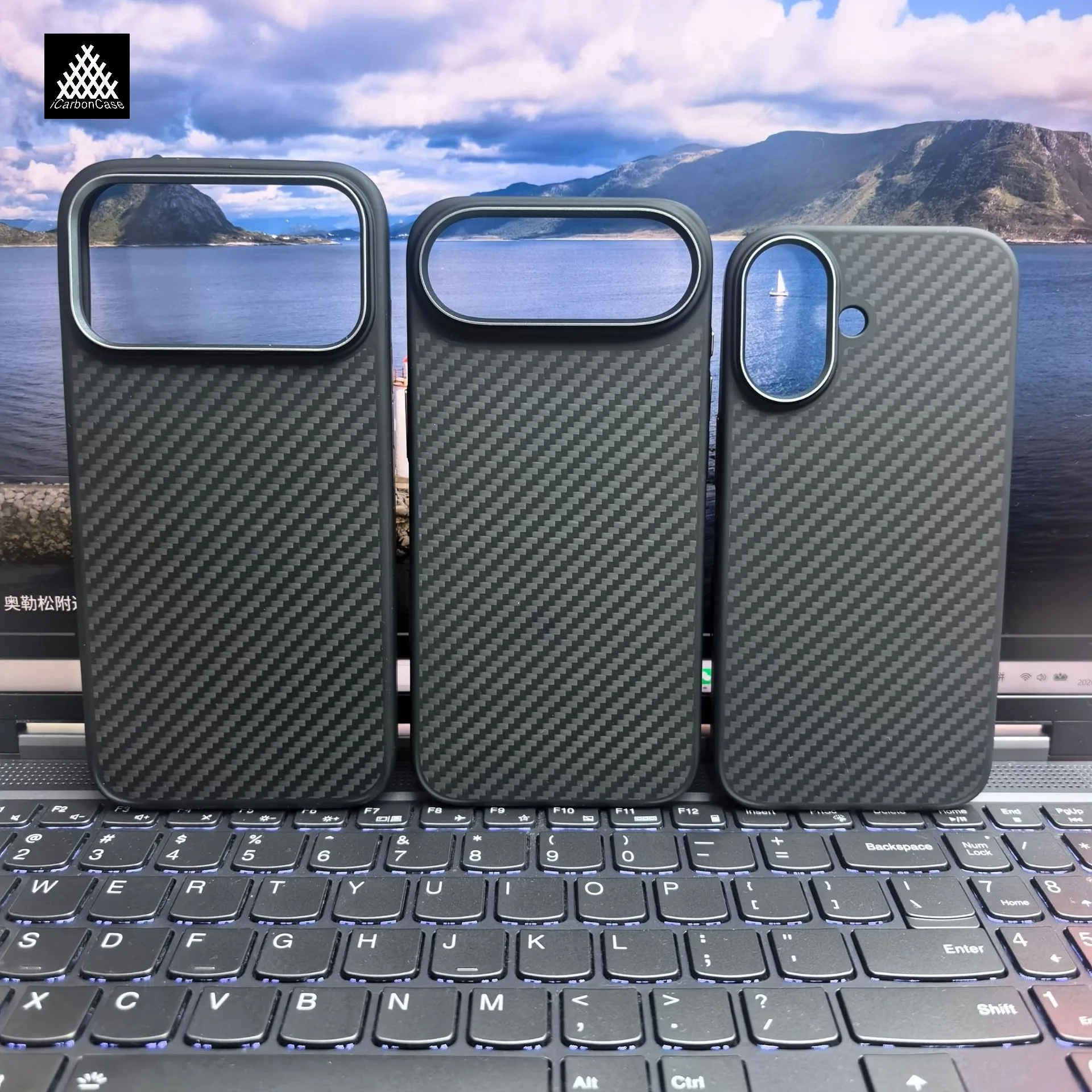 For iPhone 17 Pro Max /iPhone Air Real Aramid Kevlar Fiber + Silicone Full Vover Anti-drop Magsafe Case with Metal Camera Frame
For iPhone 17 Pro Max /iPhone Air Real Aramid Kevlar Fiber + Silicone Full Vover Anti-drop Magsafe Case with Metal Camera Frame